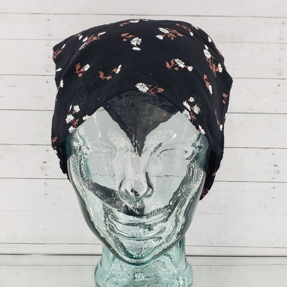 Madewell Hair Scarf True Black Floral Cottagecore Minimalist Gift Vacation